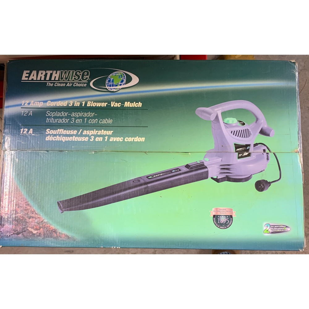 12 Amp Corded 3-in-1 Blower/Vac/Mulch Variable Speed Corded